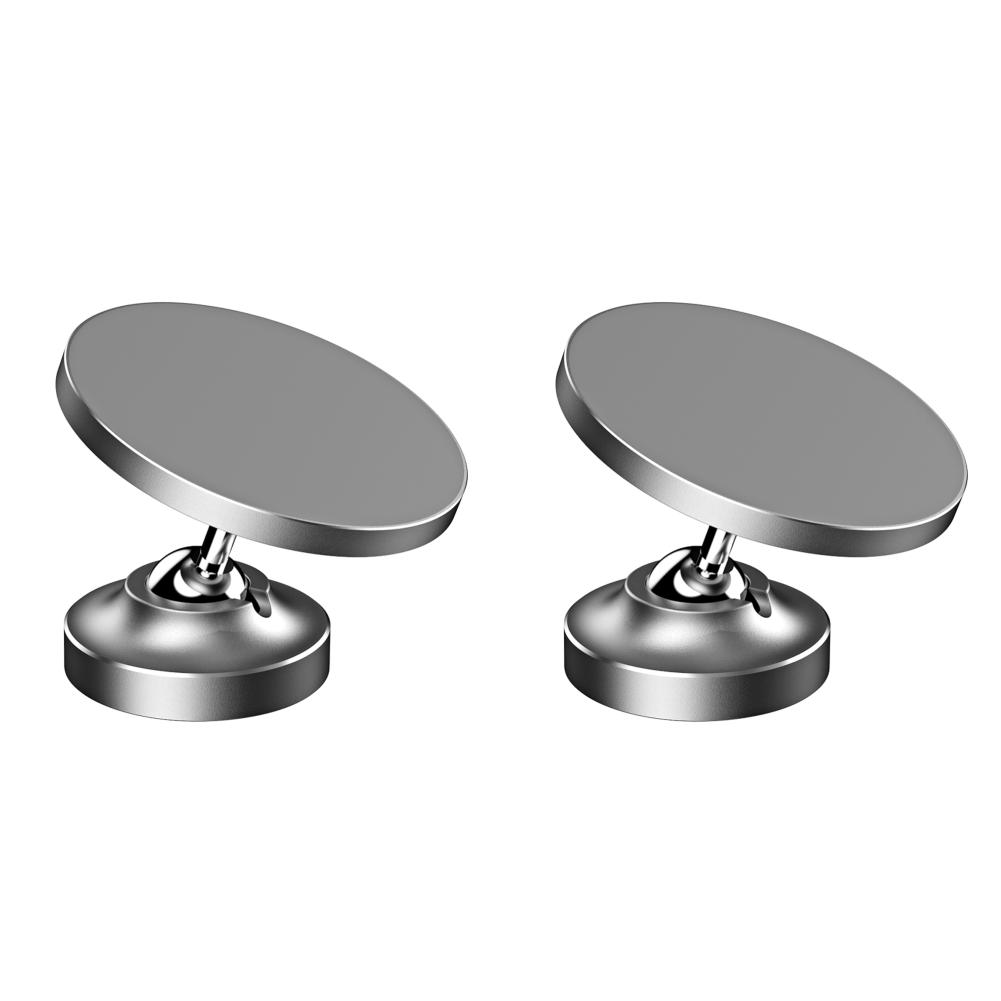 Двусторонний магнитный держатель телефона, регулируемый на 360 градусов, для iPhone 15/14/13 (Серебряный)