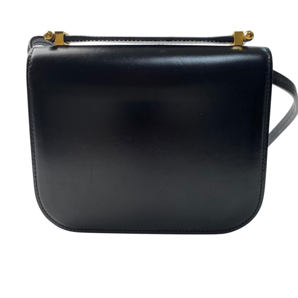 Подержанная JIL SANDERСумка через плечо черная кожа Женская