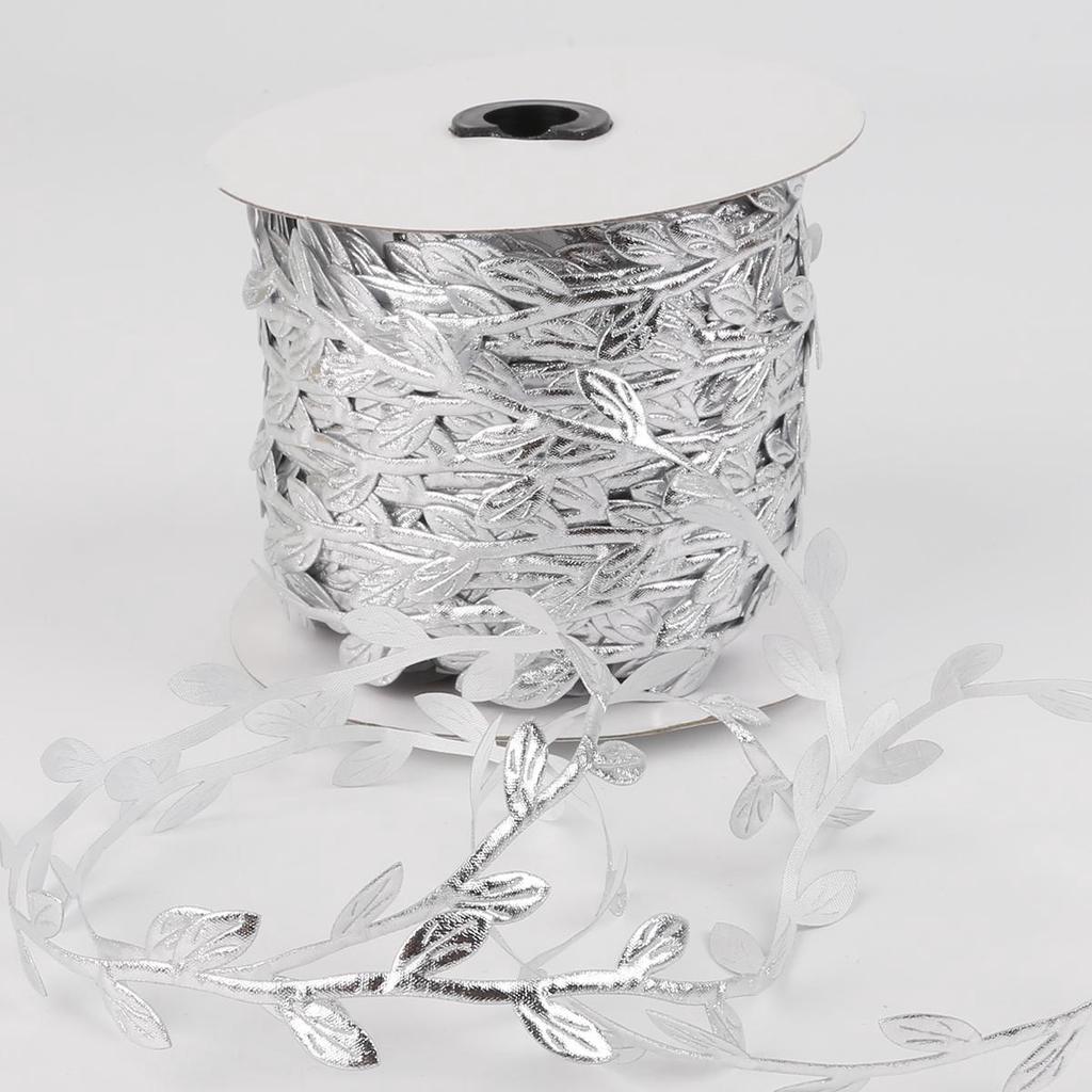 10M Colorful Artificial Leaves Ribbon Weaving Rope Home Wedding Decoration Gift Packing ARI