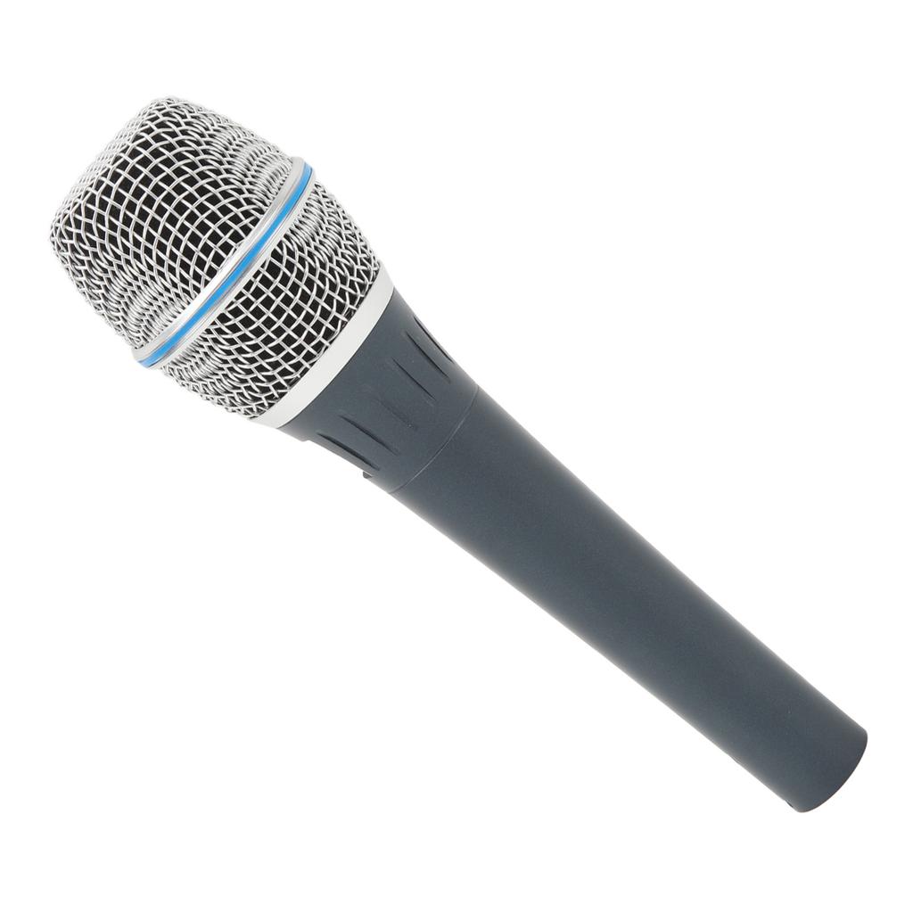 Wired Microphone Professional Moving Coil Anti Interference Cardioid Pickup Handheld Vocal Mic for Stage Performance