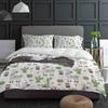 Cartoon Animal Alpaca Cactus Green Duvet Cover With Pillow Case Custom 3pcs Bedding Set Quilt Cover Double Bed Home Textile