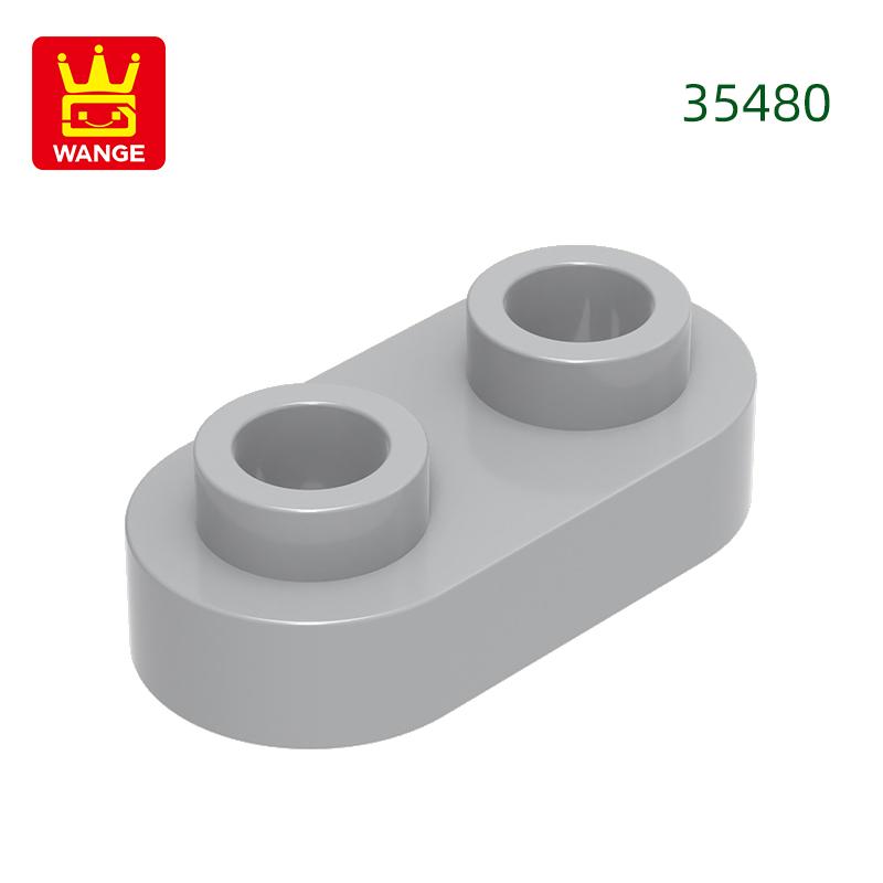 Нетоксичный 370 шт./лот 35480 Круглый 1x2 Открытый штырек Короткий круглый с 2 отверстиями Блок Moc Цветные Аксессуары Совместимые с Кирпичиком DIY Игрушки