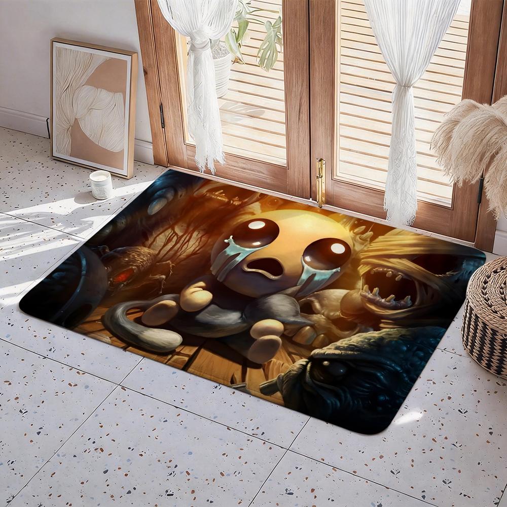 Game T The Binding of Isaac Floor Mat Eco  Flannel Doormat Non Slip Odorless Indoor Floor Rug Soft Short Plush Home Mat