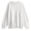 [EASTEMPO] Ladies Trainer Spring Long Sleeve Relaxing Plain Color Fashionable Casual Cute Large Size (JP, Alphabet, 2XL, White)