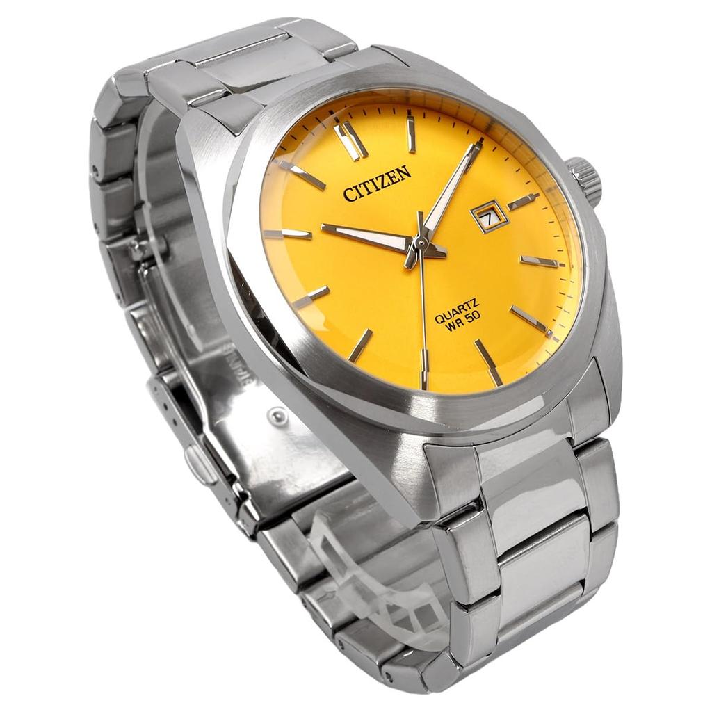 Citizen Часы Citizen Watch кварцевые из нержавеющей стали серебристого цвета BI5110-54Z мужские (желтый) [Элемент]