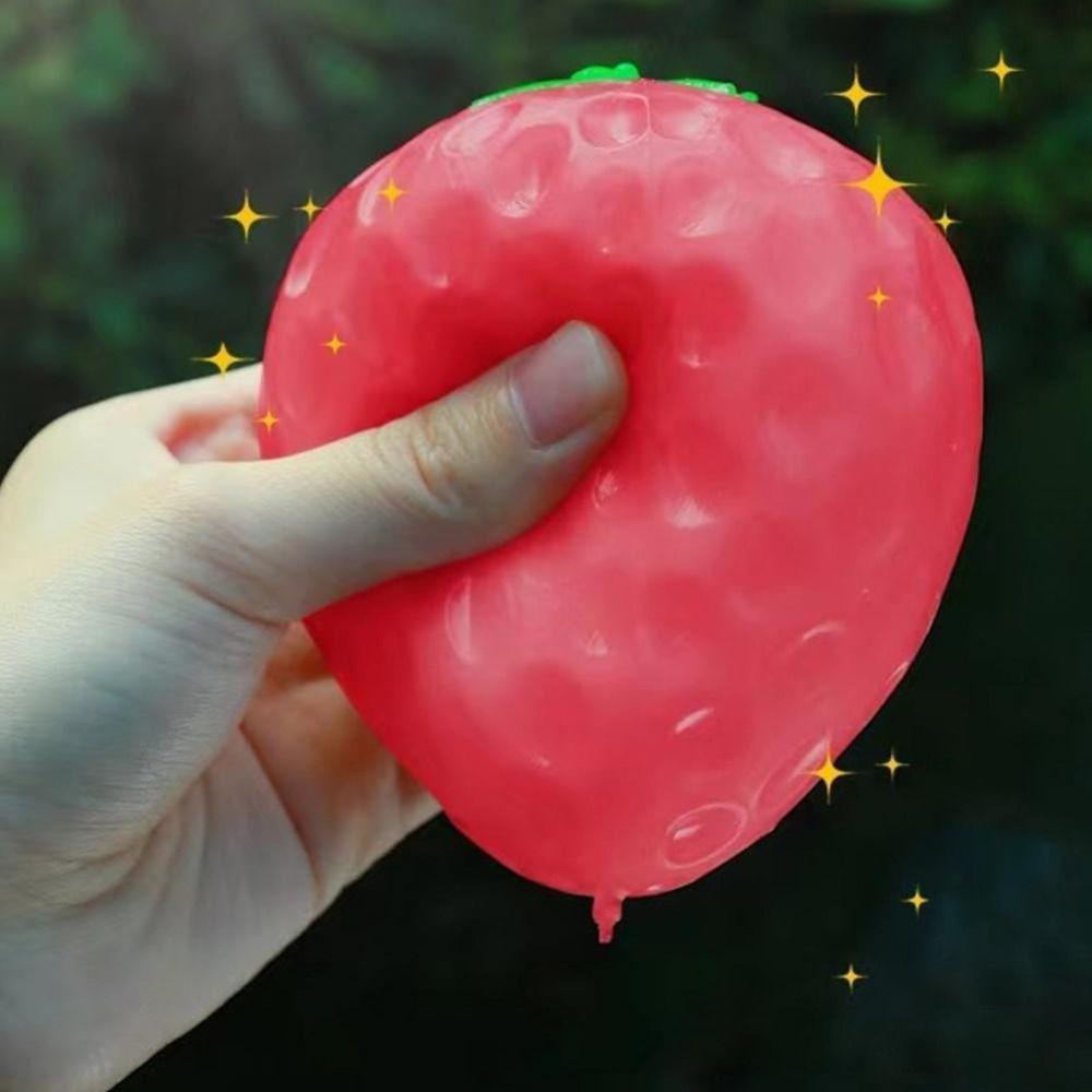 Имитация изменения цвета, обесцвечивающаяся клубника, игрушка-сквиши, сенсорная игрушка, игрушка для снятия стресса, игрушка-непоседа, детская игрушка-розыгрыш