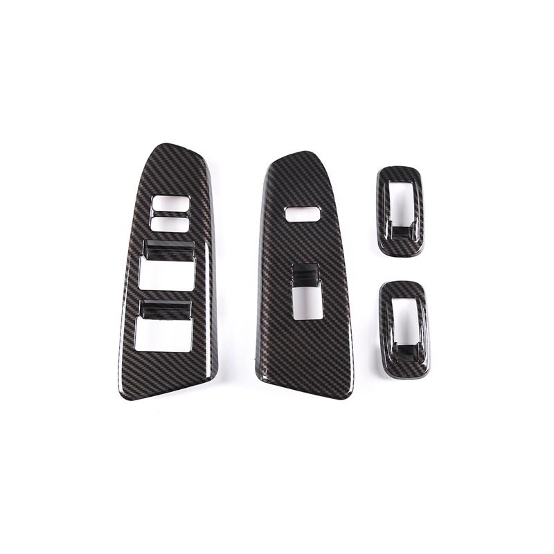 ABS Car Inner Door Glass Lift Button Frame Decorative Trim Sticker For Toyota Tacoma 2011-2015 Car Interior Accessories