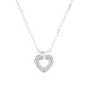 [Onoma] Onm 92.5 Silver Unique Heart Necklace Dk33 (37328276)