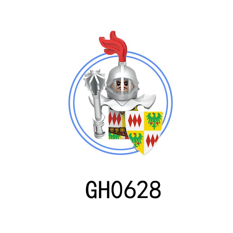 G0180 Средневековые Солдаты Рыцари Мини Собранный Строительный Блок Фигурки Игрушки