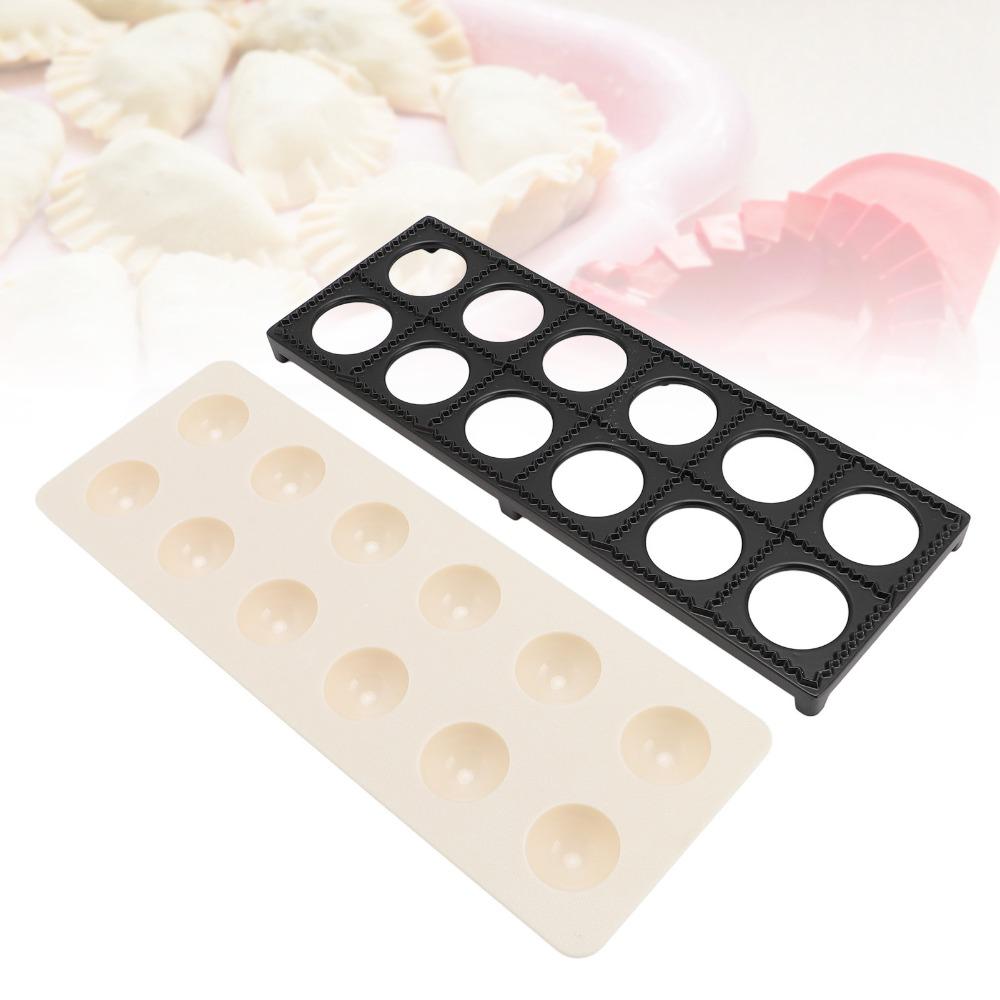 12 Holes Ravioli Maker Press Aluminum Alloy ABS Ravioli Stamp Maker Cutter DIY Cooking