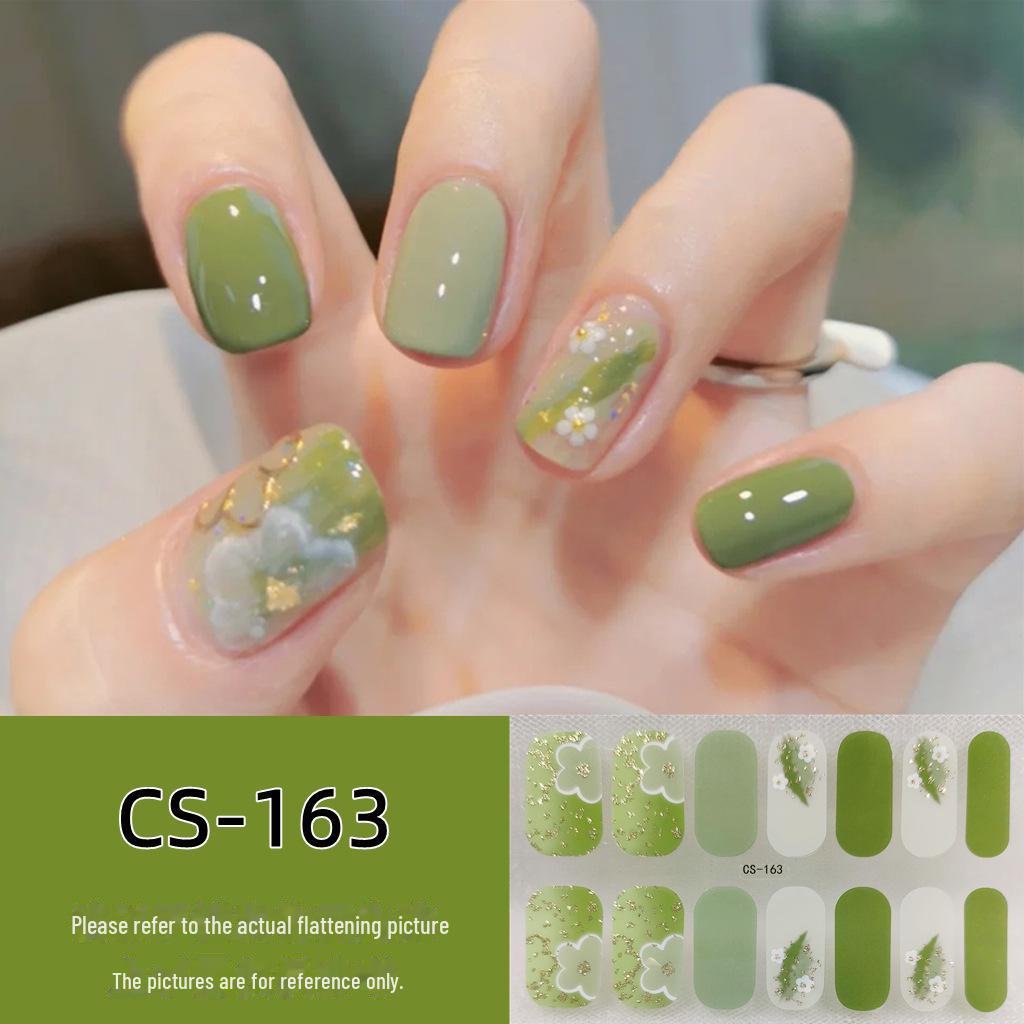 Водостойкие долговечные 3D-гелевые наклейки для ногтей без запекания — съемные и носимые дизайны для всех ногтей для женщин