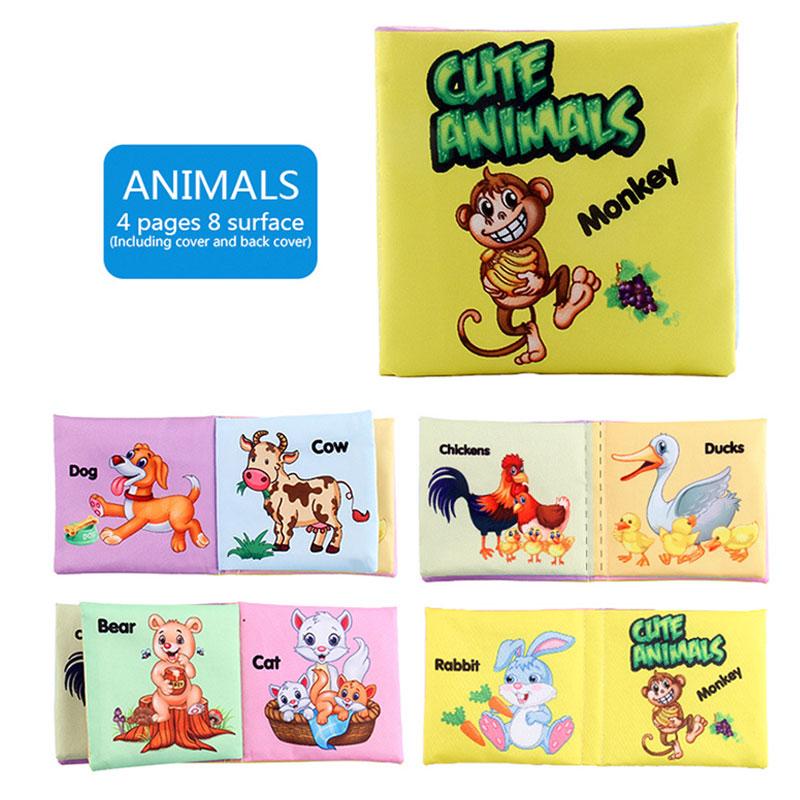 Детская тканевая книга Ранние развивающие игрушки для чтения Развитие интеллекта Мягкое обучение Познание Книги для чтения