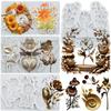 Bird Sunflower Silicone Mold Leaf Flower Vase Snail Fondant Molds Cake Decorating Tools Cupcake Topper Candy Resin Clay Chocolate Gumpaste Mold