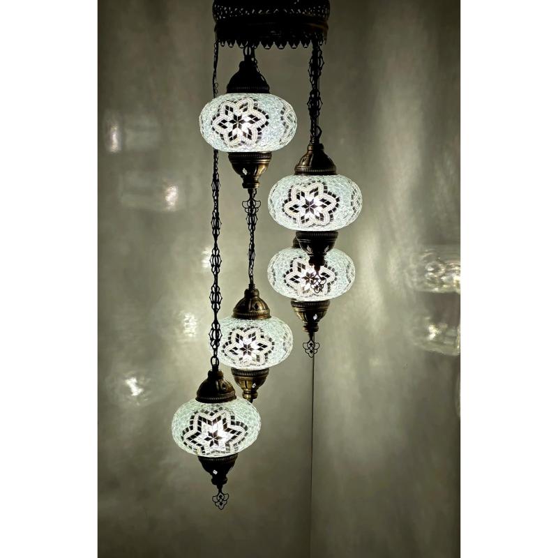 5 шт. Турецкая марокканская цветная мозаика из стекла антикварная лампа мозаичная лампа в богемном стиле Тиффани потолочный подвесной светильник люстра