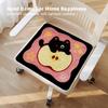 Anti-slip Chair Cushion Imitation Cashmere Kitchen Chair Pad Cartoon Dining Chair Pad  Dining Chair