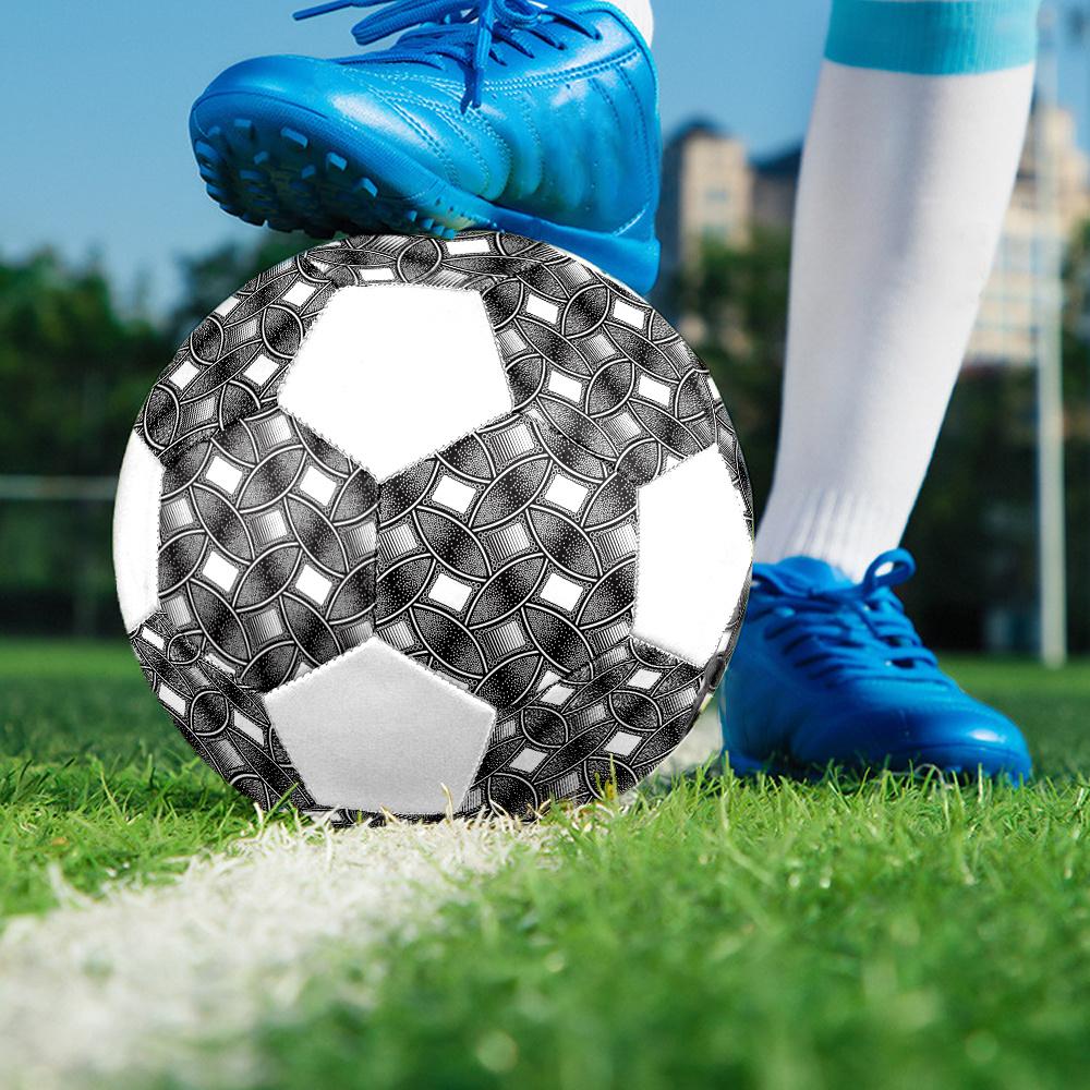 1pc Abstract Geometric Durable Soccer Ball/Football, Size 5, Perfect for Training, Entertainment And Competition,Gift yy26060631