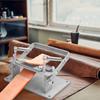 Stainless Steel Manual Leather Splitter Machine Vegetable Tanned Thinning Peeler Tool Leather Shovel Skiver Paring Tool