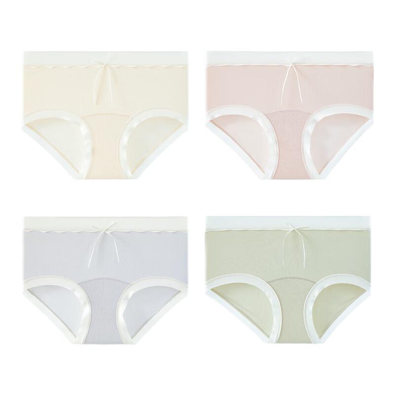 Yiershuang Women's 10A Antibacterial Ice Silk Seamless Briefs