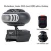 170W Portable Small Space Heater Battery Powered Desktop Heating Fan Low Noise Thermostat Space Heater for Cold Weather