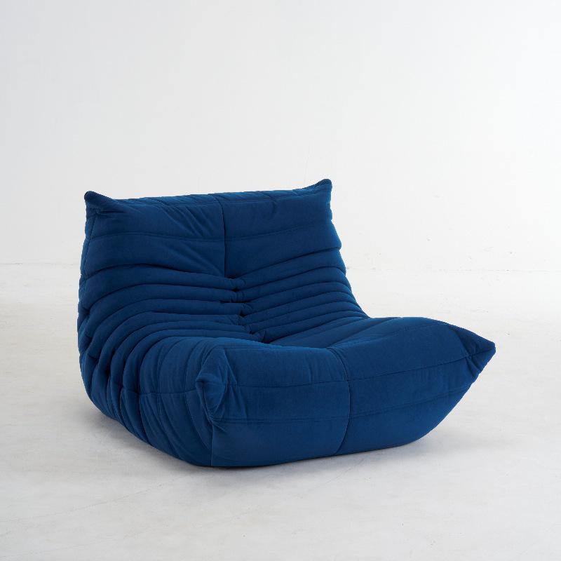 Fuzzy Caterpillar Lazy Sofa: Modern Minimalist Fabric Balcony & Bay Window Lounge Chair