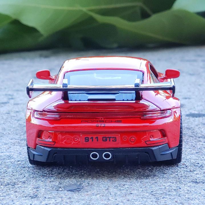 1:32 Porsche 911 GT3 суперкар, модель автомобиля из сплава, литье под давлением, металлическая игрушечная машина, звук и свет, детские игрушки для мальчиков, коллекционные подарки