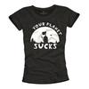 Womens Gothic Top - Death In the Garden - Fancy Graphic Tee Shirt or Kids Shirts for Girls Black S/M/L