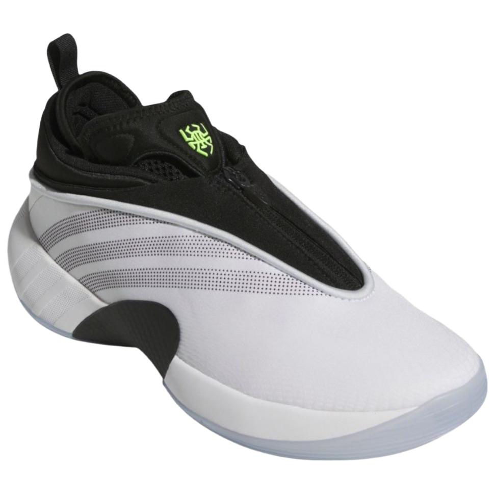 Adidas ДОН. Выпуск №7 Белые Черные Унисекс Кроссовки Обувь-Белый Основной-Черный Ярко-Лимонный JS1301