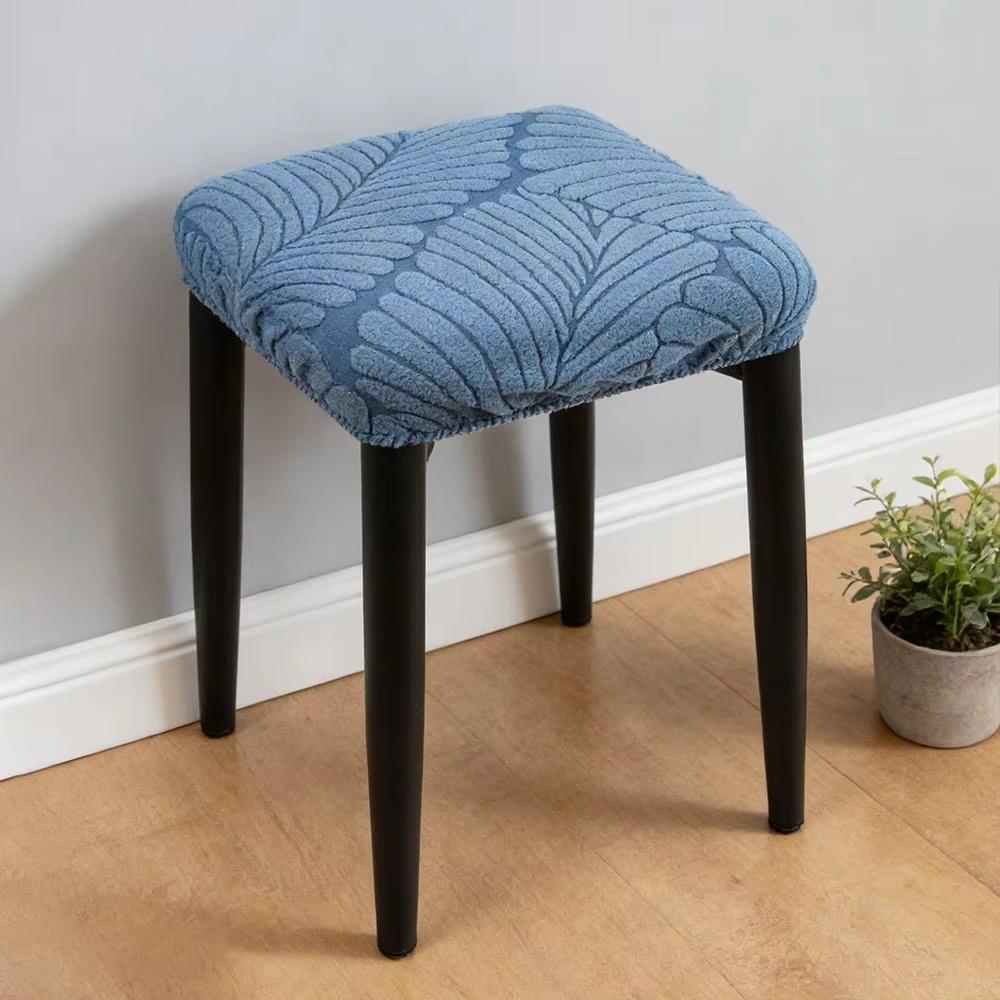 1Pc Washable Chair Seat Cover Elastic Square Stool Case New Seat Cushion Covers  Dining Chair