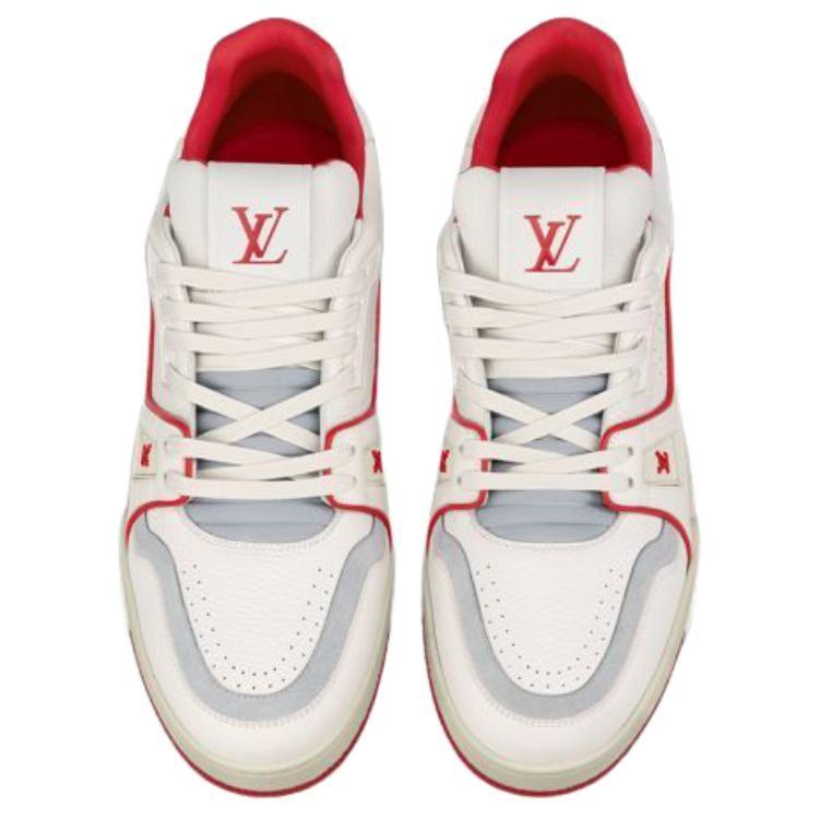 Louis Vuitton Кроссовки Lv Trainer 'Белый Красный Серый' 1ABFBI