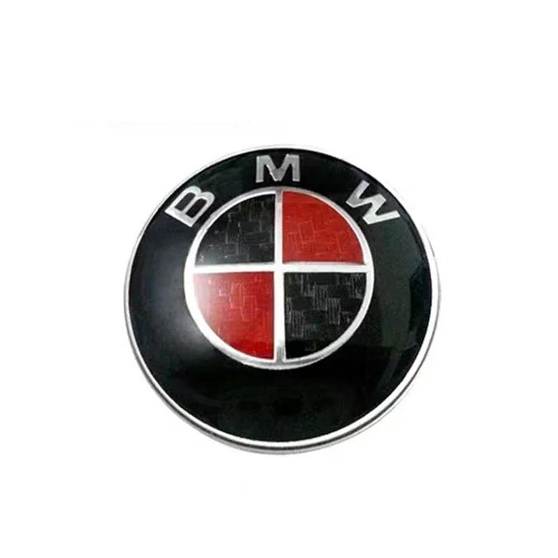 XKUGH1 For BMW New 2025 2pcs ABS 74mm 82mm Front Hood Logo Rear Trunk Emblem Badge For BMW E39 E46 E90 E30 E36 E60 G20 E87 E91 E92 1 2