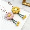 Handmade Braided Two-Tone Flower Bag Accessories, Clothing & Curtain Decorations, Plush Shell Charms, Luggage Decorative Ornamen