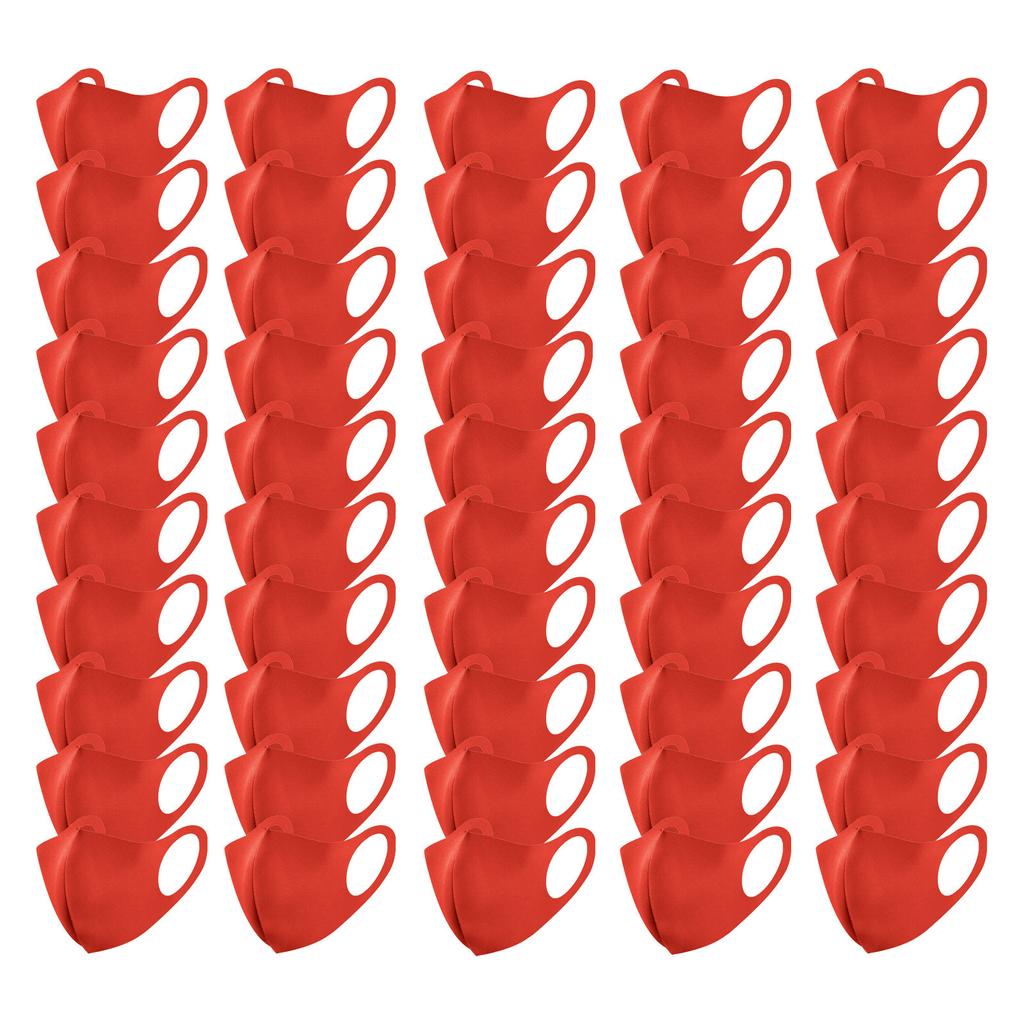 50 шт. Многоразовая моющаяся очищающая маска для лица для взрослых с угольным фильтром