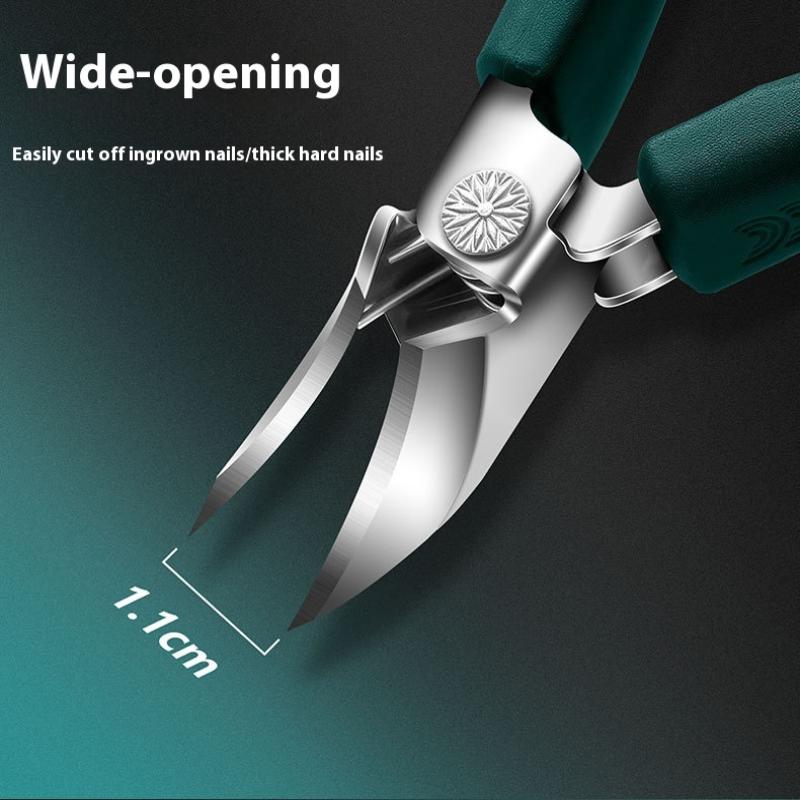 Super Slanted Pointed Nail Clippers Anti-Splash Thick Nail Clipper Toenail Pliers Nail Scissors Toenail Pliers Nail Care Tools