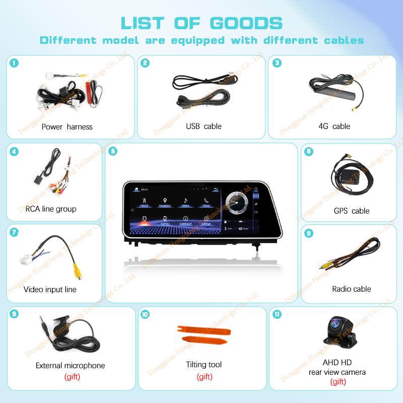 12,3" Автомобильный мультимедийный плеер для Lexus RX300 350 450 2015-2018 GPS-навигация Радио Android12 8+128G 8 ядер CarPlay 4G 360-градусная камера