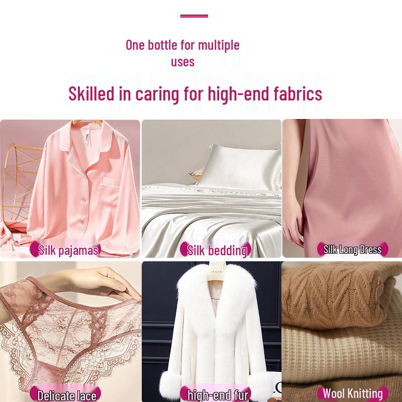 Роскошный шелковый стиральный порошок для шерсти и кашемира для свитеров и шерстяных изделий, пригодных для ручной стирки