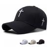 Spring Cross Embroidered Cap Men Women Outdoor Sunshade Baseball Cap