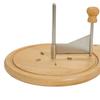 Cheese Curler Wheel Slicer Stainless Steel Cheese Shaver Cutter Hard Cheese Chocolate Beech Wood Base
