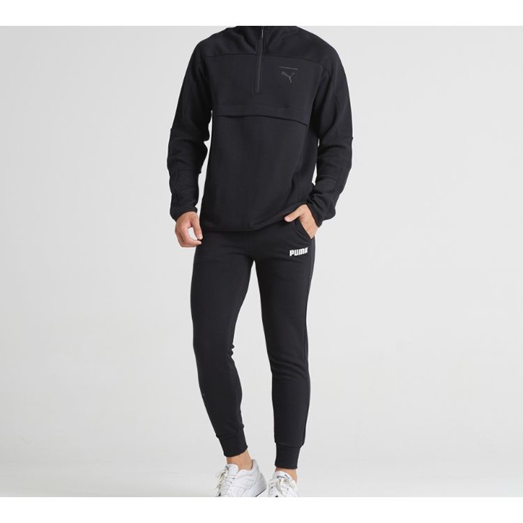 Puma Повседневные джоггеры на шнурке Мужские Брюки Черные 855231-01