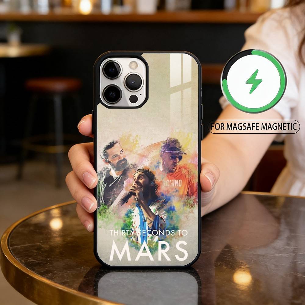 30 S-Секунд T-До M-Марс Чехол для телефона для iPhone17,16,15,14,13,12,11 Plus,Pro Max Магнитный Для Magsafe Беспроводная зарядка