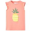 Neon Coral T-shirt for Children 92/104/116/128/140