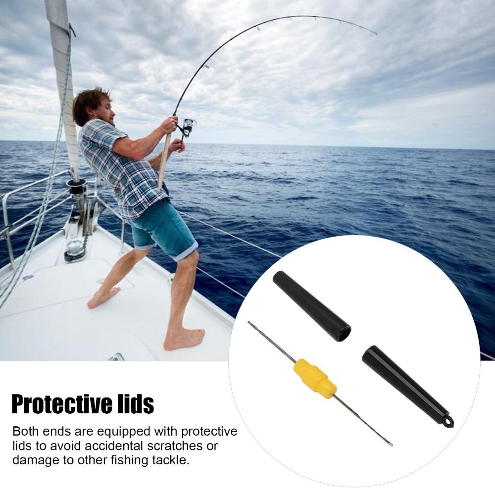 Double End Fishing Bait Needle ABS High Carbon Steel Fishing Rig Needle for Outdoor Fishing