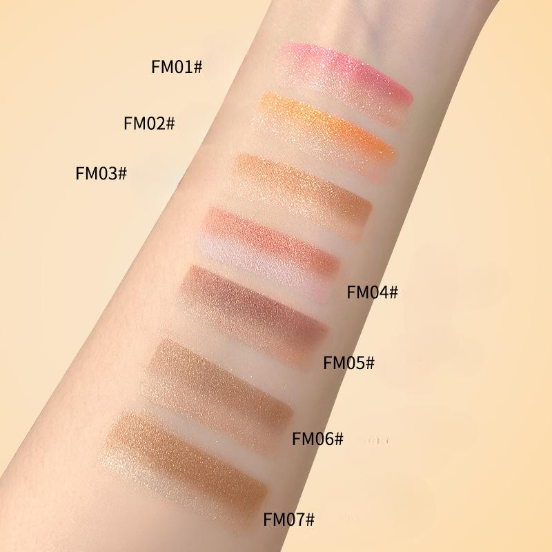 Colorful Instant Makeup Double-color Eyeshadow Pen Pearlescent Fine Glitter Contouring and Brightening Double-ended Earth-color Eyeshadow Stick