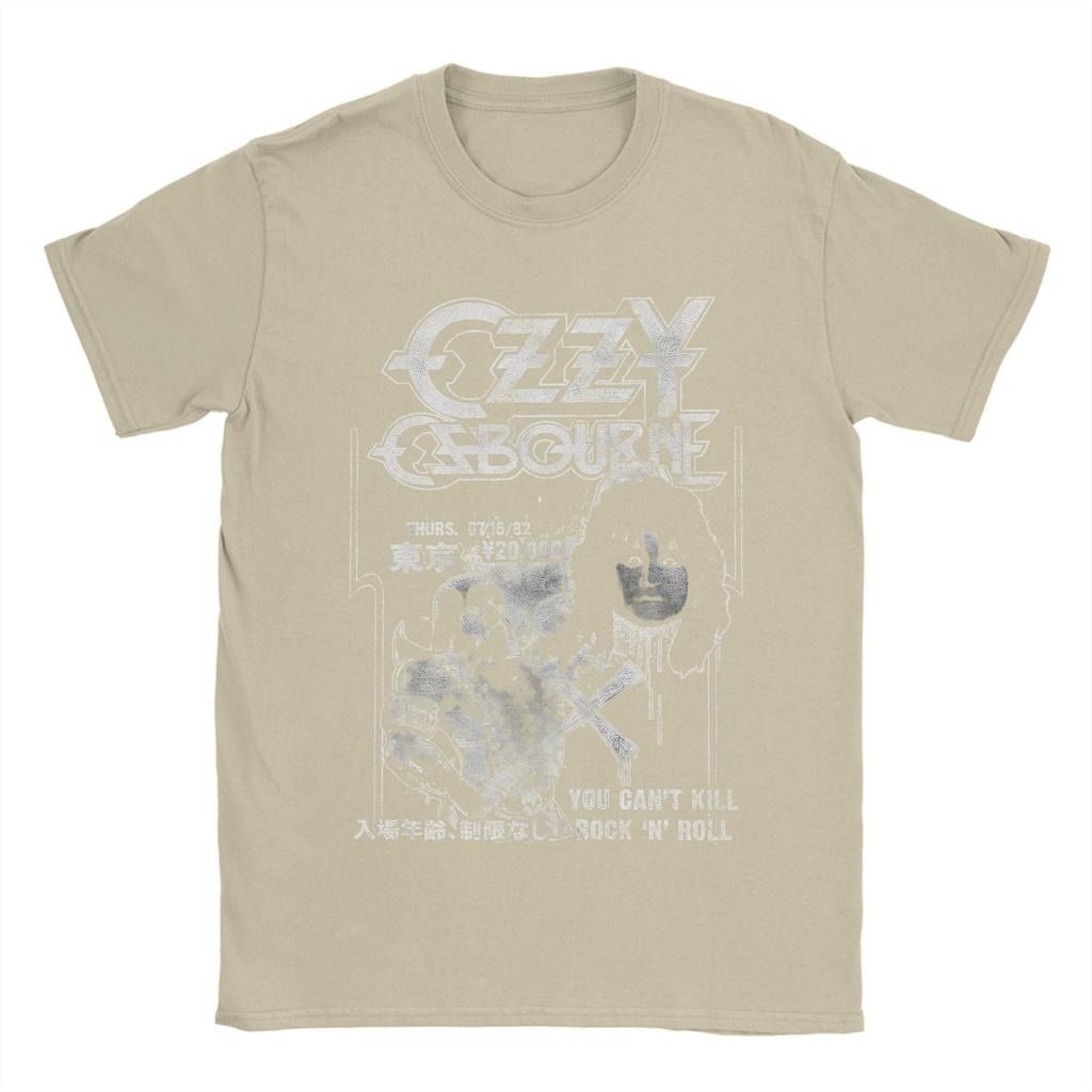 Футболка Ozzy Osbourne Executioner Мужская Black Sabbath Повседневные Хлопковые Футболки Круглый Вырез Короткий Рукав Футболки Новинка Одежда