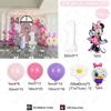 102PCS Cartoon Minnie Mouse Theme Balloon Garland Kit Daisy Foil Balloons Girls Birthday Party Decoration Baby Shower Supplies