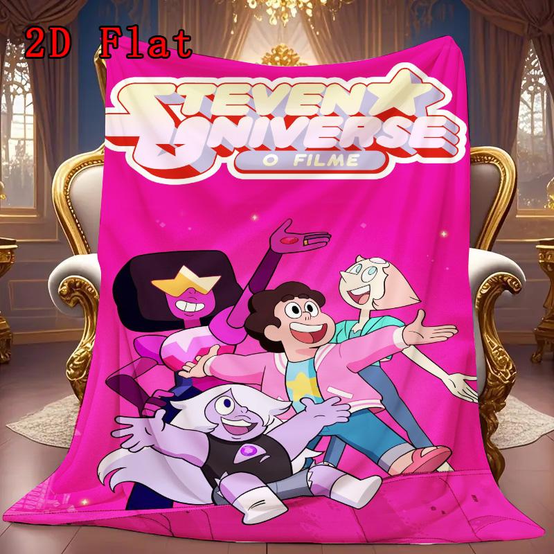 Steven Universe 2D Flat Pattern Flannel Blanket High quality All Seasons Warmth and Comfort Perfect for Christmas Gifts.MMT0918085