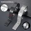 18 мм 20 мм 22 мм 24 мм 26 мм Универсальный ремешок для часов Браслет для часов из нержавеющей стали Плоский интерфейс для мужчин Женщин Складная застежка Наручные ремни