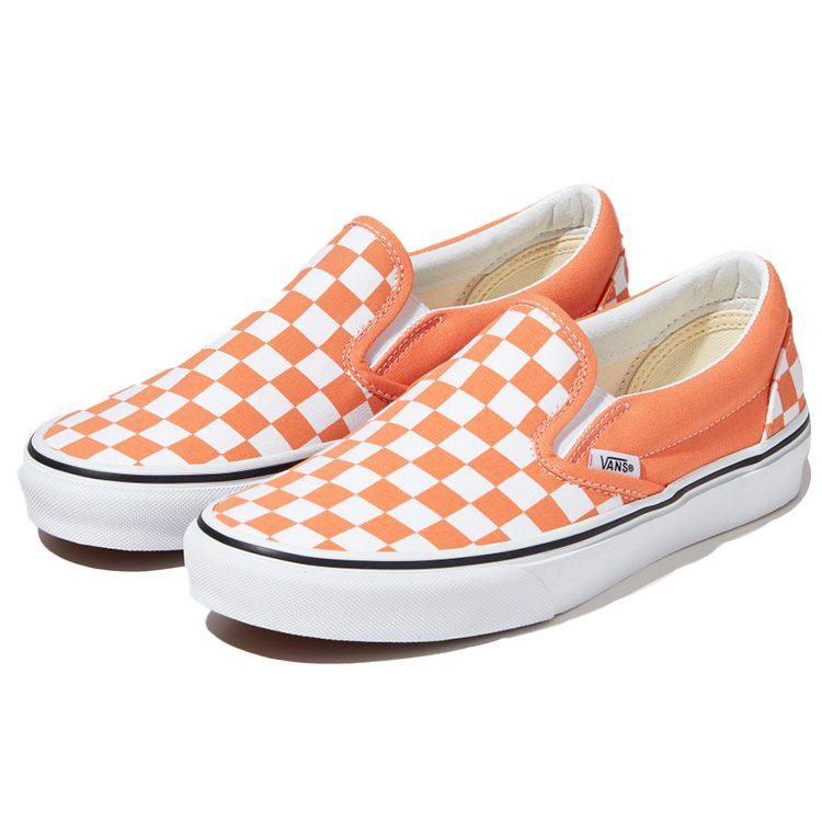 Слипоны Classic Vans 'Шахматка - Кадмиевый оранжевый' VN0A33TB9HL