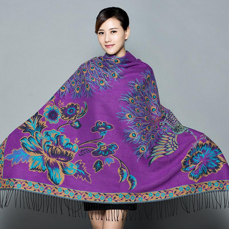 145 * 145cm Autumn And Winter New Women'S Solid Color Versatile Simple Tassel Imitation Cashmere Double-Sided Scarf Warm Scarf Atmosphere Shawl