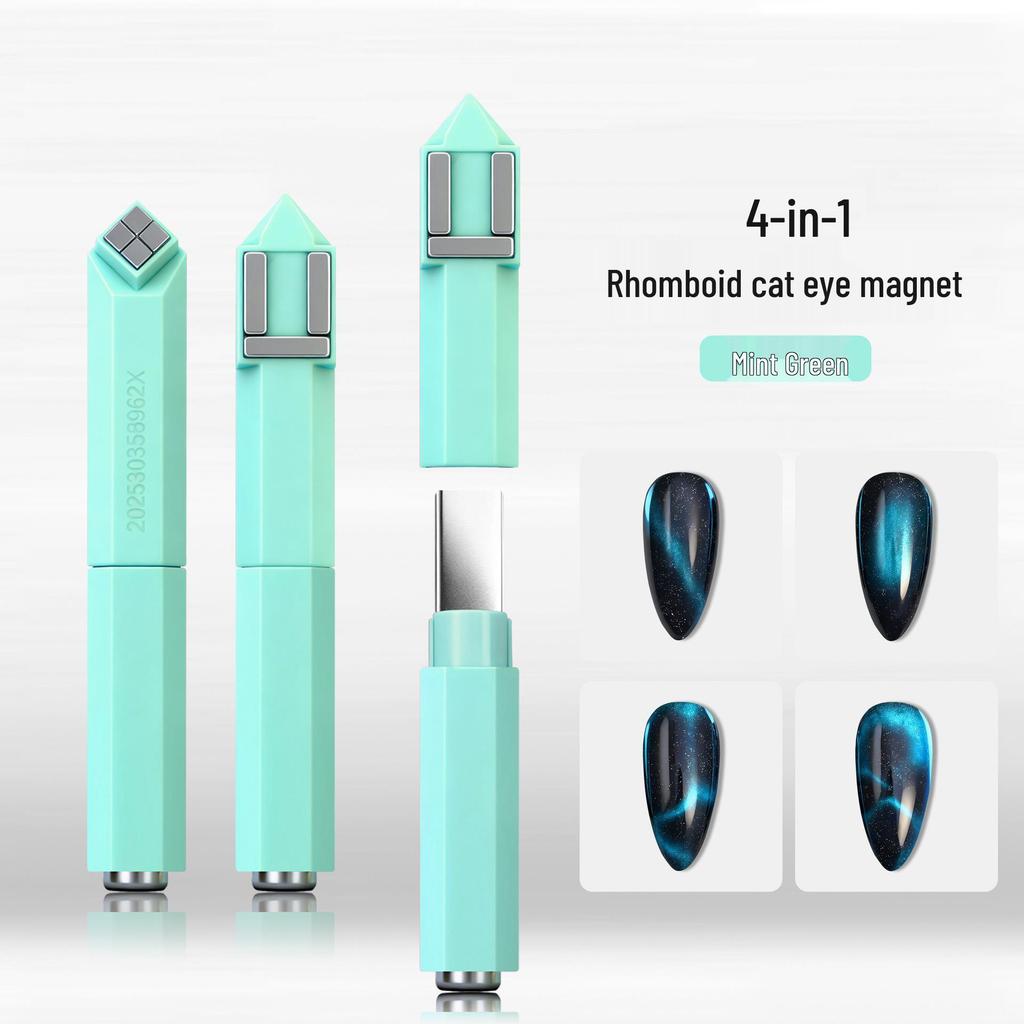 Magnetic Nail Art Crystal Stone Kit with Strong Rods: Round, Square, Cylindrical Neodymium Magnet