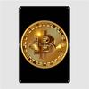 Bitcoin Gold Btc Постер Металлическая Табличка Тарелки Гараж Клуб Заказной Кинотеатр Гараж Жестяная Вывеска Постер